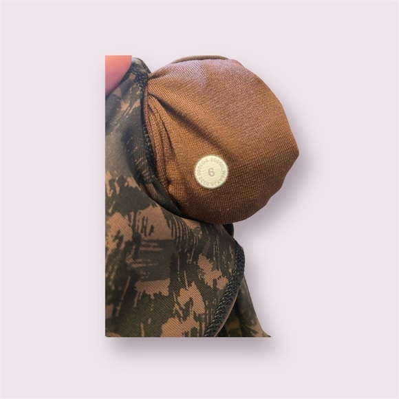 LULULEMON Wunder Under High-Rise 21” Leggings Wild Thing Camo Brown Earth Size 6 - Picture 5 of 8